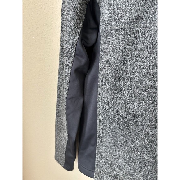 Spyder Men's Size Large Gray Black Bandit Half Zip Pullover Jacket Sweater - Picture 3 of 7